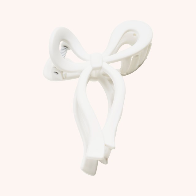 Bow Hair Clip White Bow Hair Clip White