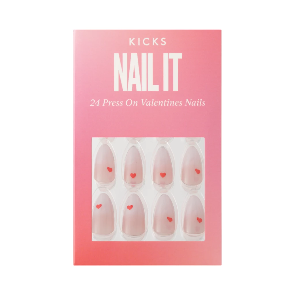 KICKS Beauty - Press On Nails Valentines Hearts på KICKS.se
