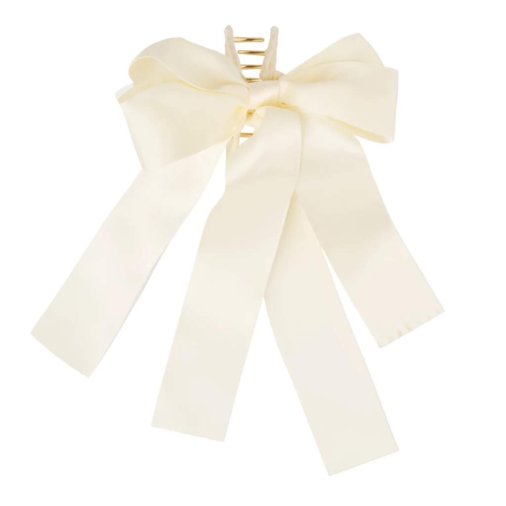 KICKS Beauty - Hair Clip Bow Ivory på KICKS.no