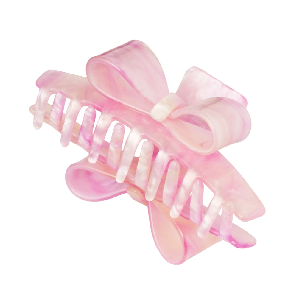 KICKS Beauty - Bow Claw Clip Pink på KICKS.no