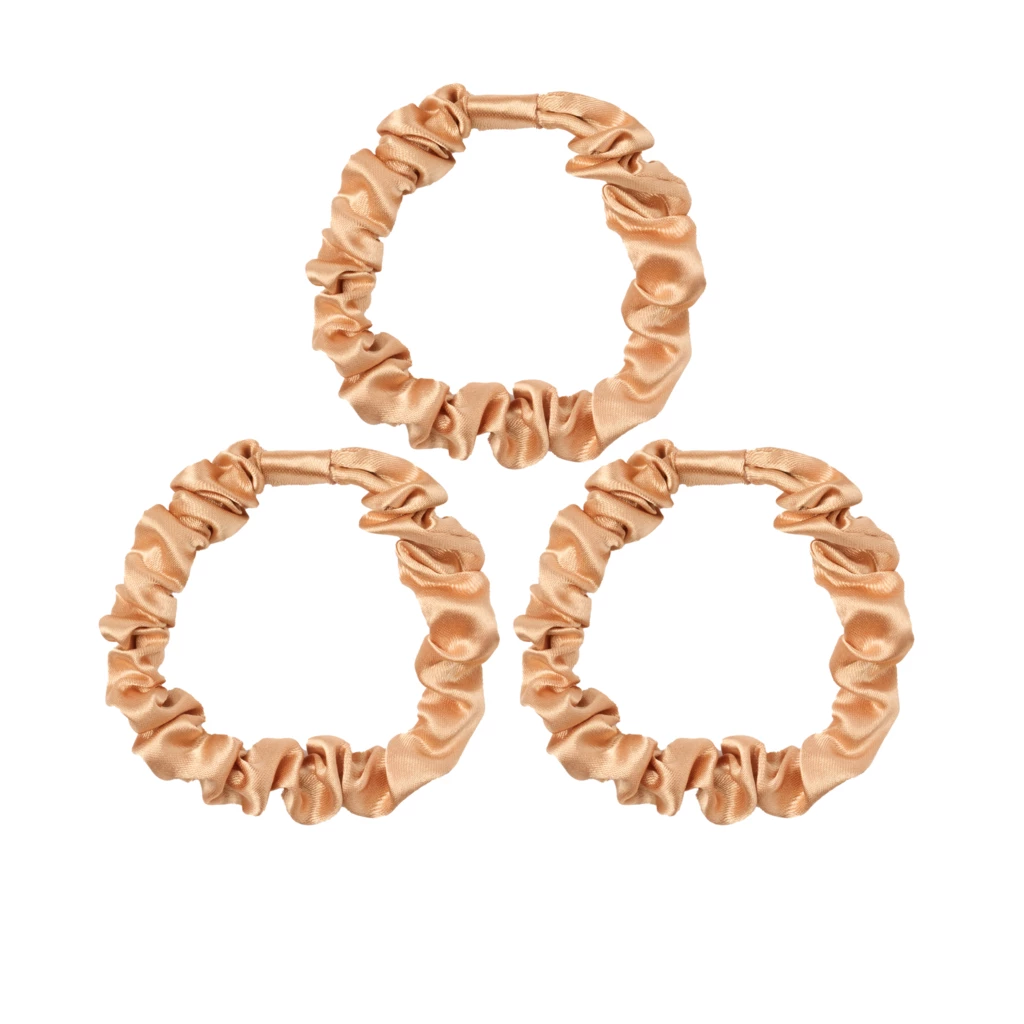 KICKS Beauty - Slim Scrunchies 3-pack Beige på KICKS.se