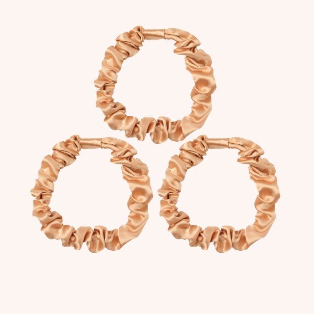 Slim Scrunchies 3-pack Beige Slim Scrunchies 3-pack Beige