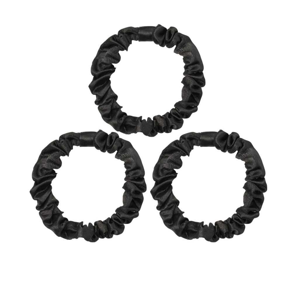 KICKS Beauty - Slim Scrunchies 3-pack Black på KICKS.se
