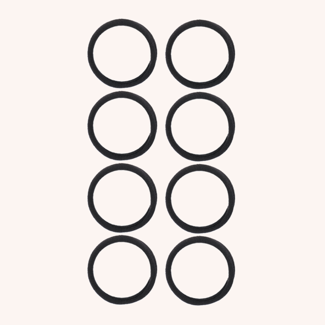 Soft Rolled Ties 8-pack Black Soft Rolled Ties 8-pack Black