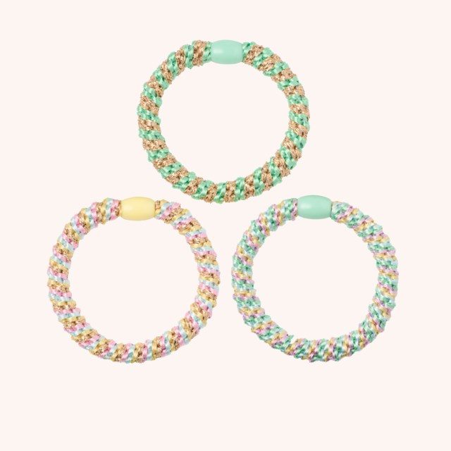 Woven Hair Ties 3-pack Green Woven Hair Ties 3-pack Green