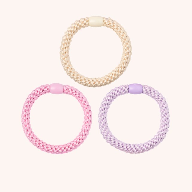 Woven Hair Ties 3-pack Pastel Woven Hair Ties 3-pack Pastel