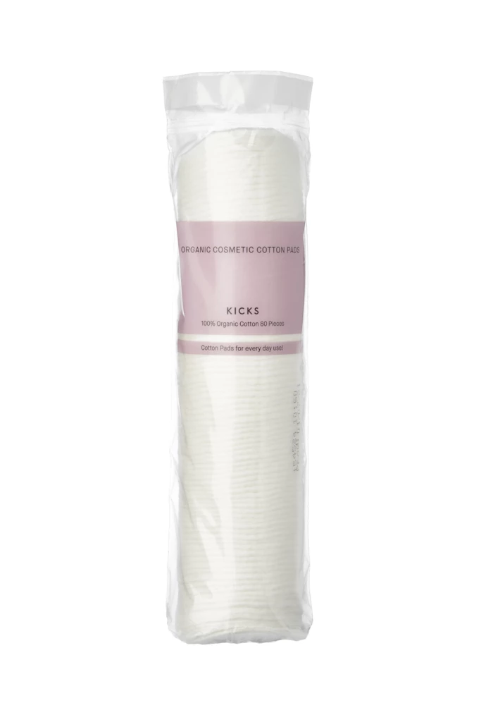 KICKS Beauty - Organic Cotton Pads 80 pcsosoitteessa Kicks.fi