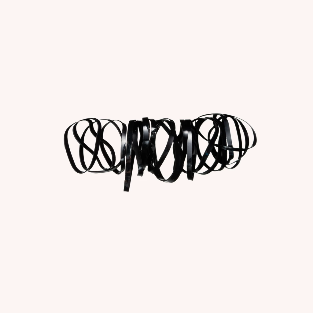Mini Elastics Black 20 pcs