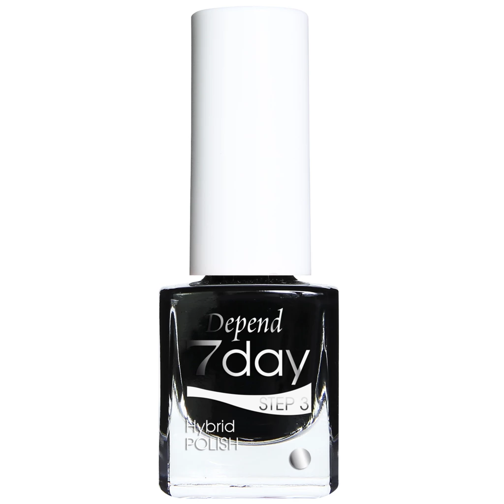 7day Hybrid Polish - 7013 Goth Black