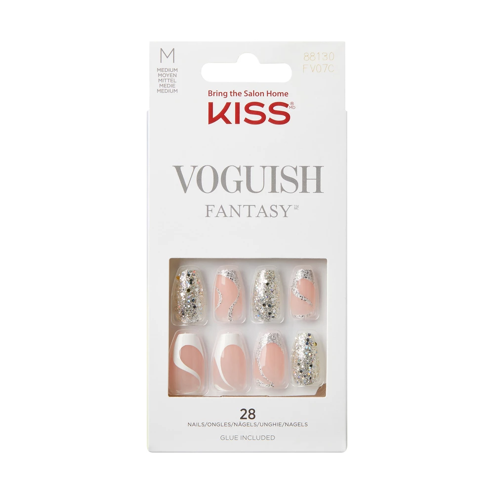 Kiss - Voguish Fantasy Artificial Nail Fashspiration 28 pcs på KICKS.no