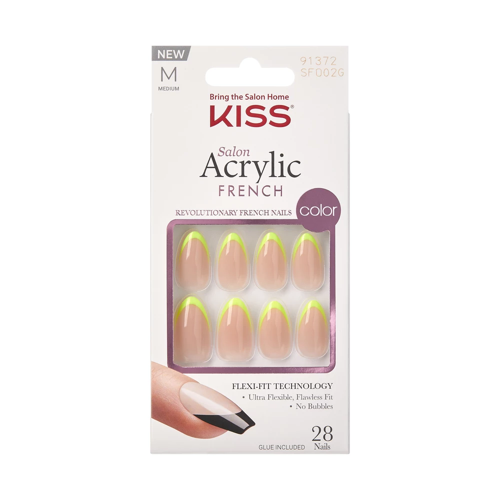 Kiss - Acrylic French Color - Hype 28 pcs på KICKS.no
