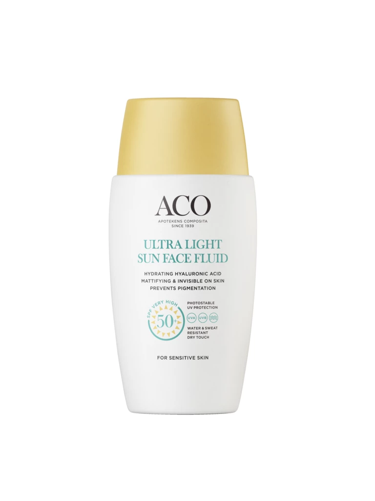 ACO - Sun Ultra Light Face Fluid SPF50+ 40 ml på KICKS.se