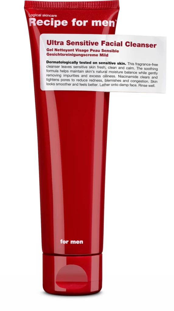 Recipe For Men - Ultra Sensitive Facial Cleanser 100 mlosoitteessa Kicks.fi