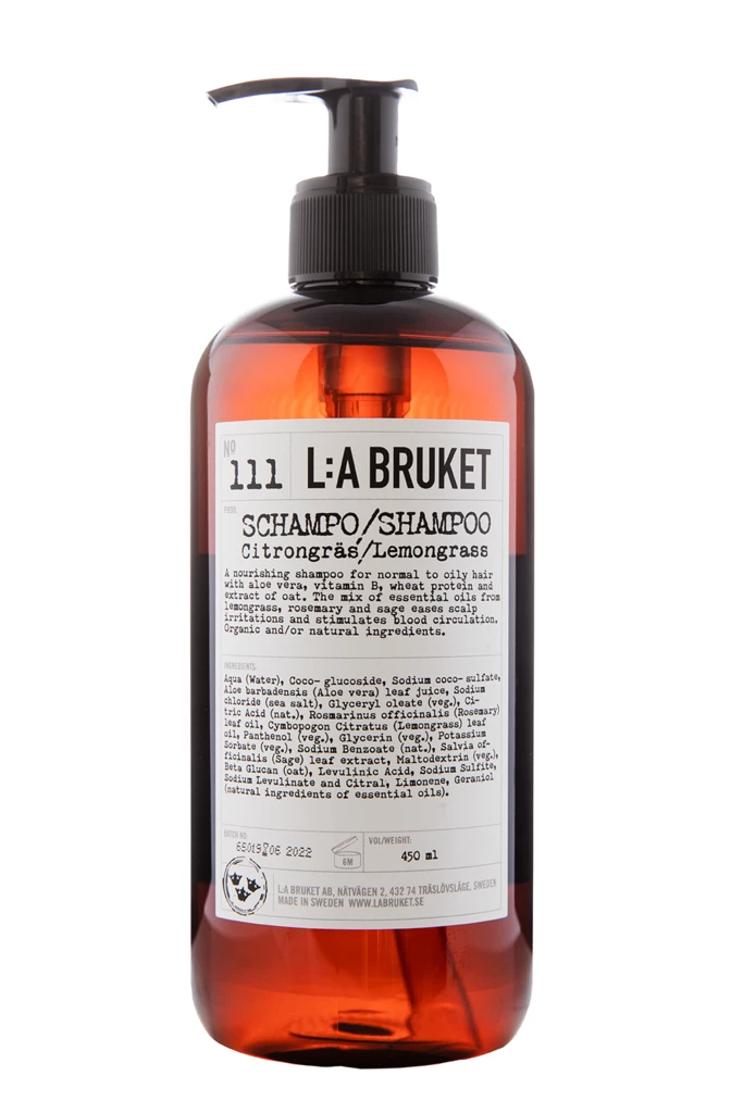 L:a Bruket - 111 Shampoo Lemongrass 450 ml på KICKS.se