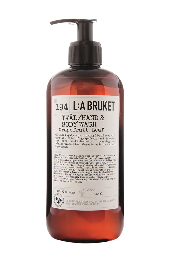 L:a Bruket - 194 Hand & Body Wash Grapefruit Leaf 450 ml på KICKS.no