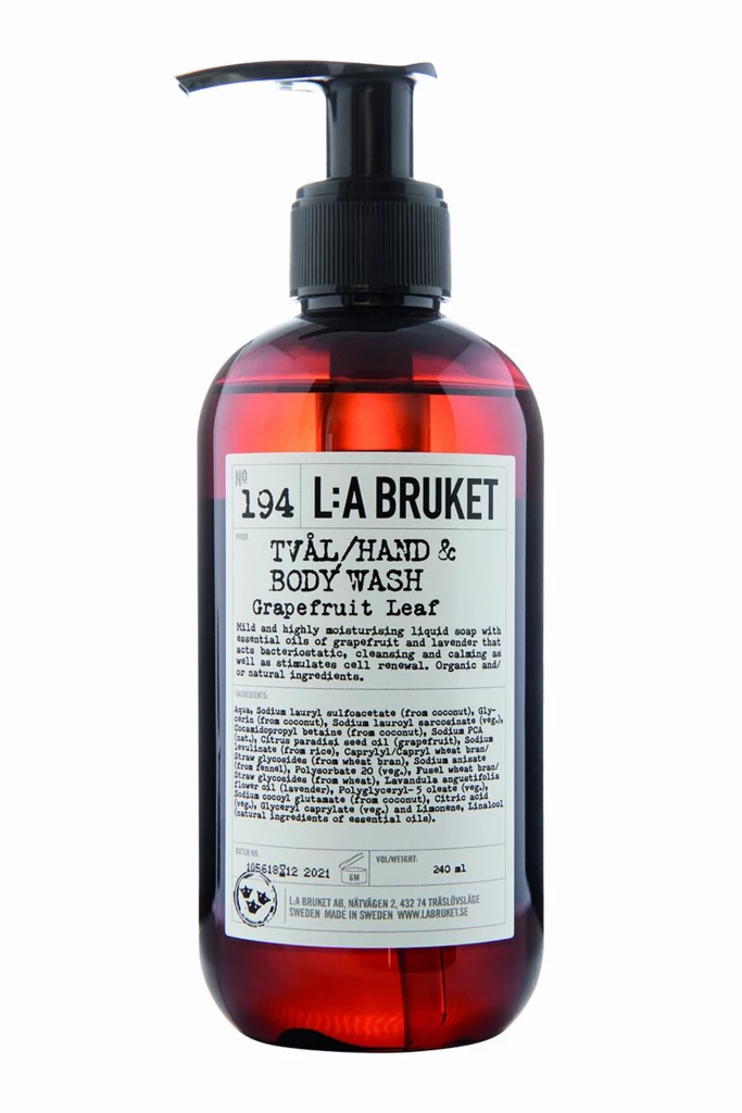 L:a Bruket - 194 Hand & Body Wash Grapefruit Leaf 240 ml på KICKS.no