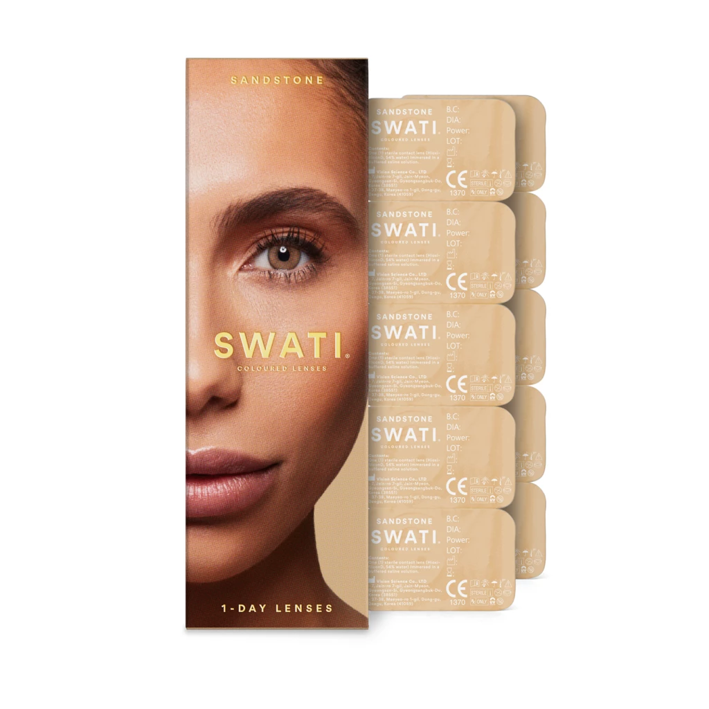 SWATI Cosmetics - Coloured Lenses Sanstone 1-Day Lenses på KICKS.se