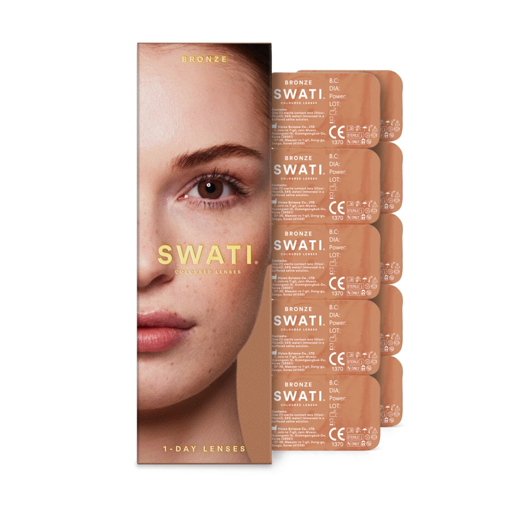 SWATI Cosmetics - Coloured Lenses Bronze 1-Day Lenses på KICKS.se