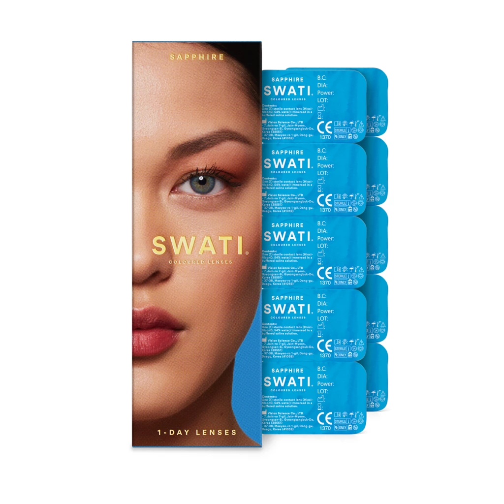 SWATI Cosmetics - Coloured Lenses Sapphire 1-Day Lenses på KICKS.no