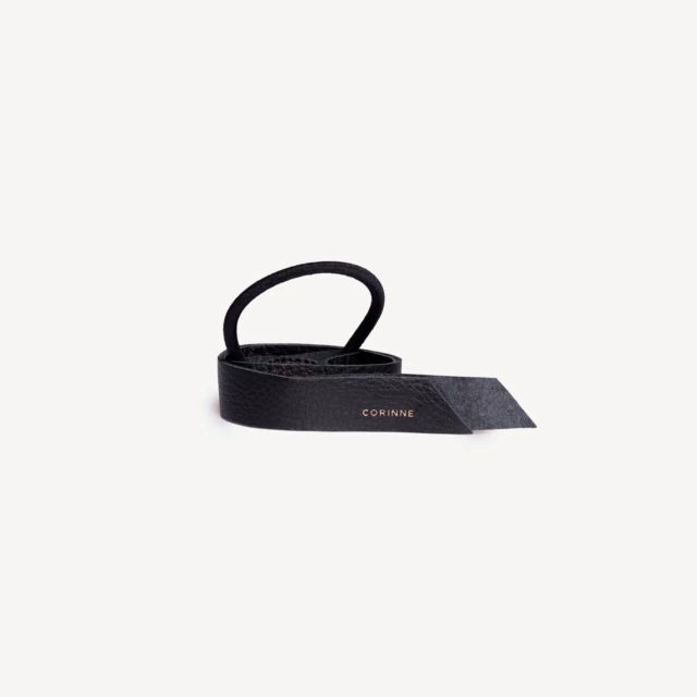 Leather Band Short One Layer Black Leather Band Short One Layer Black