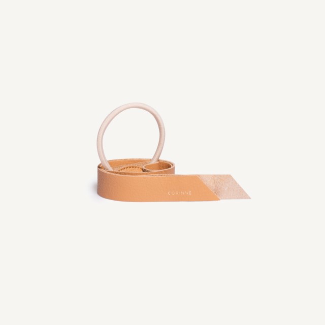 Leather Band Short One Layer Camel Leather Band Short One Layer Camel