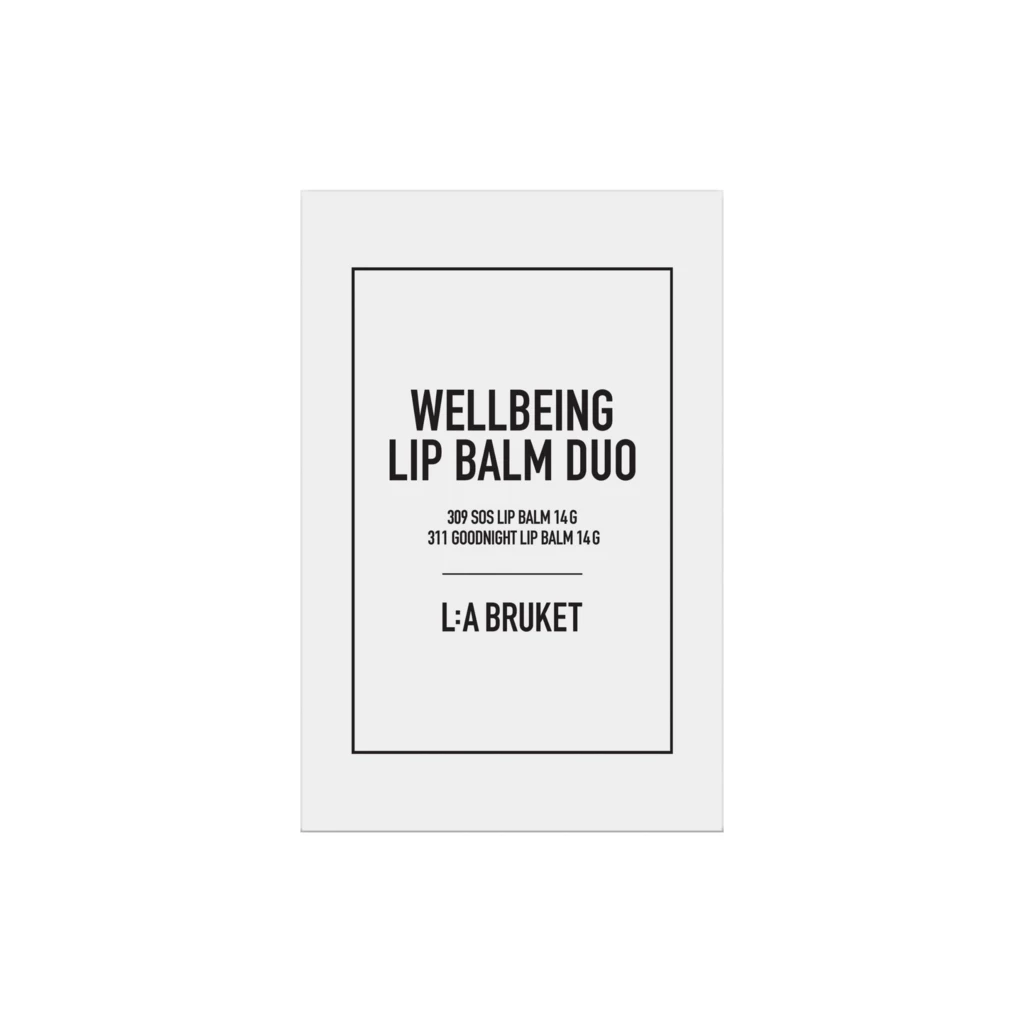 L:a Bruket - Lip Balm Duo SOS & Good Night 324 Wellbeing Lip Balm Duo på KICKS.se