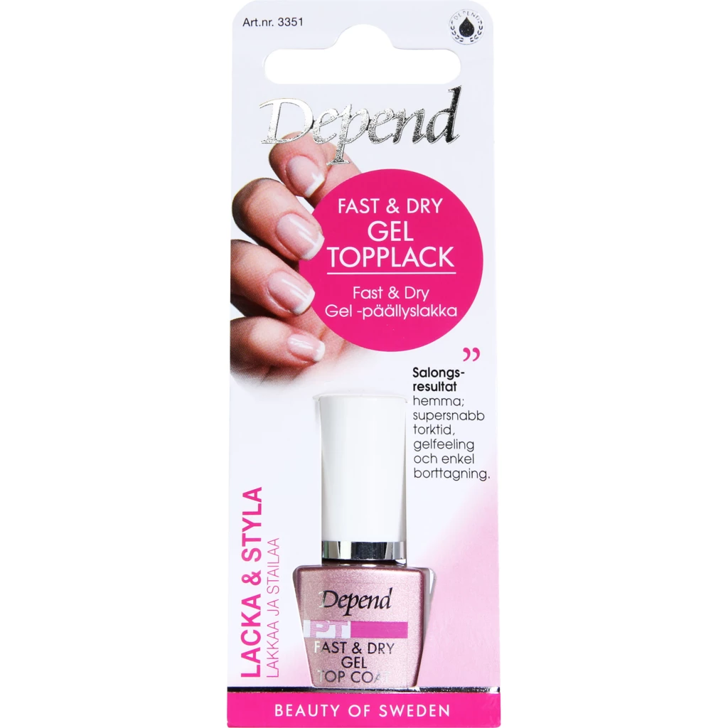 Depend - Nail Care Fast & Dry Gel Top Coat på KICKS.no