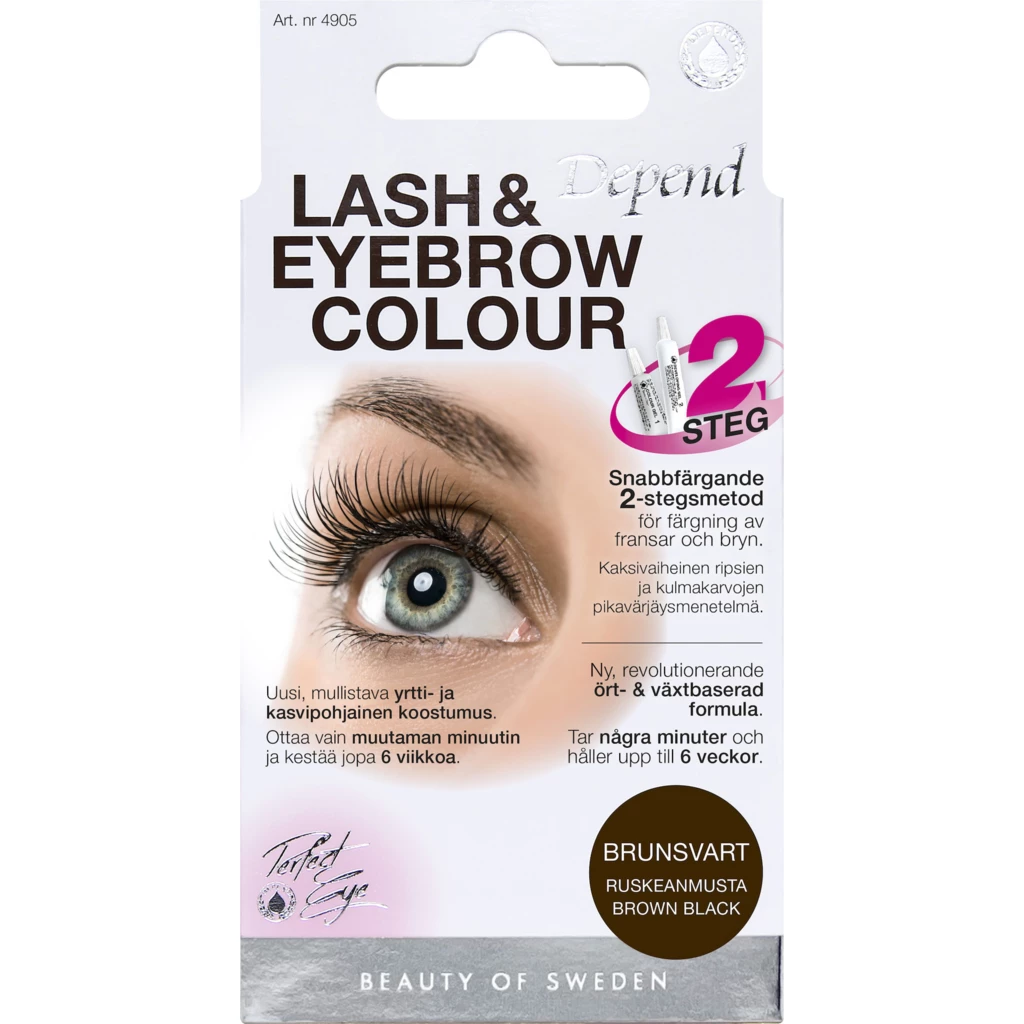Depend - Lash & Eyebrow Colour Brown Black på KICKS.no