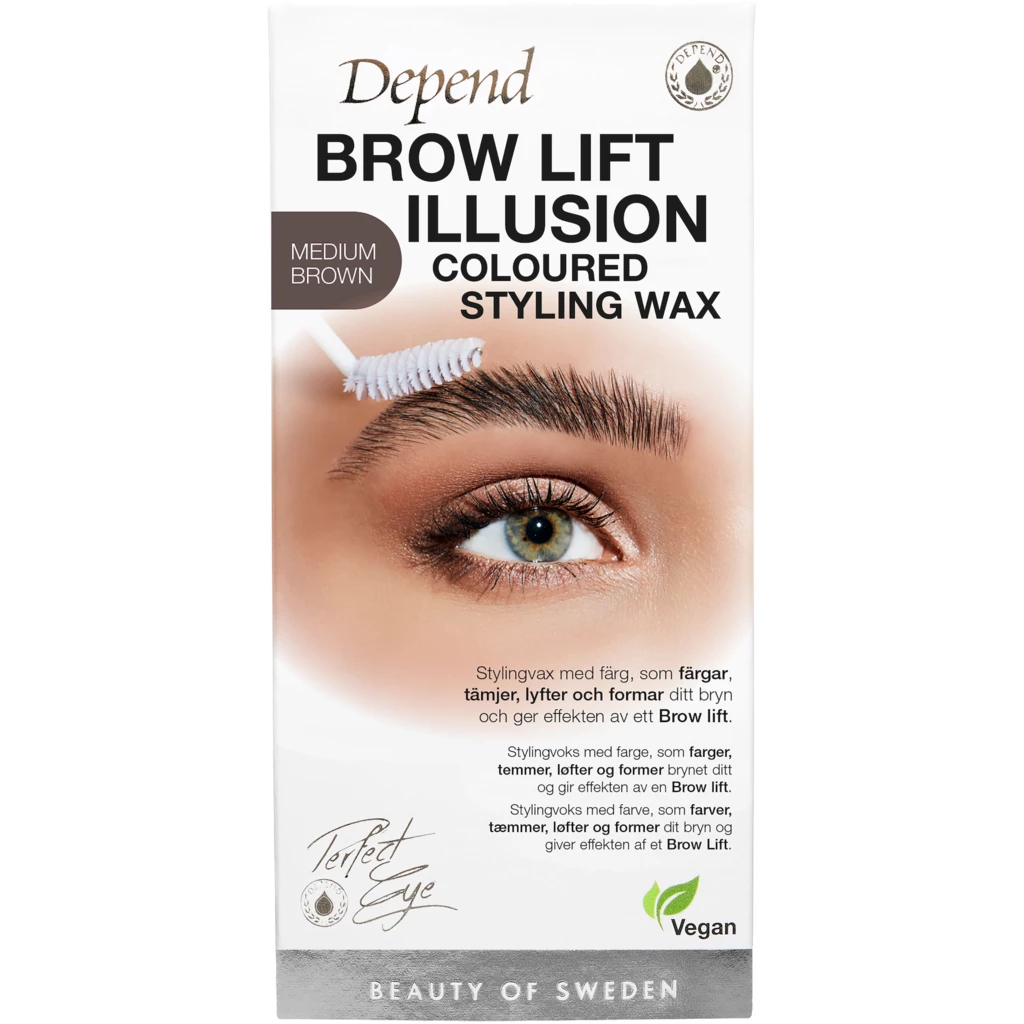 Depend - Perfect Eye Brow Illusion Wax Medium Brown på KICKS.no