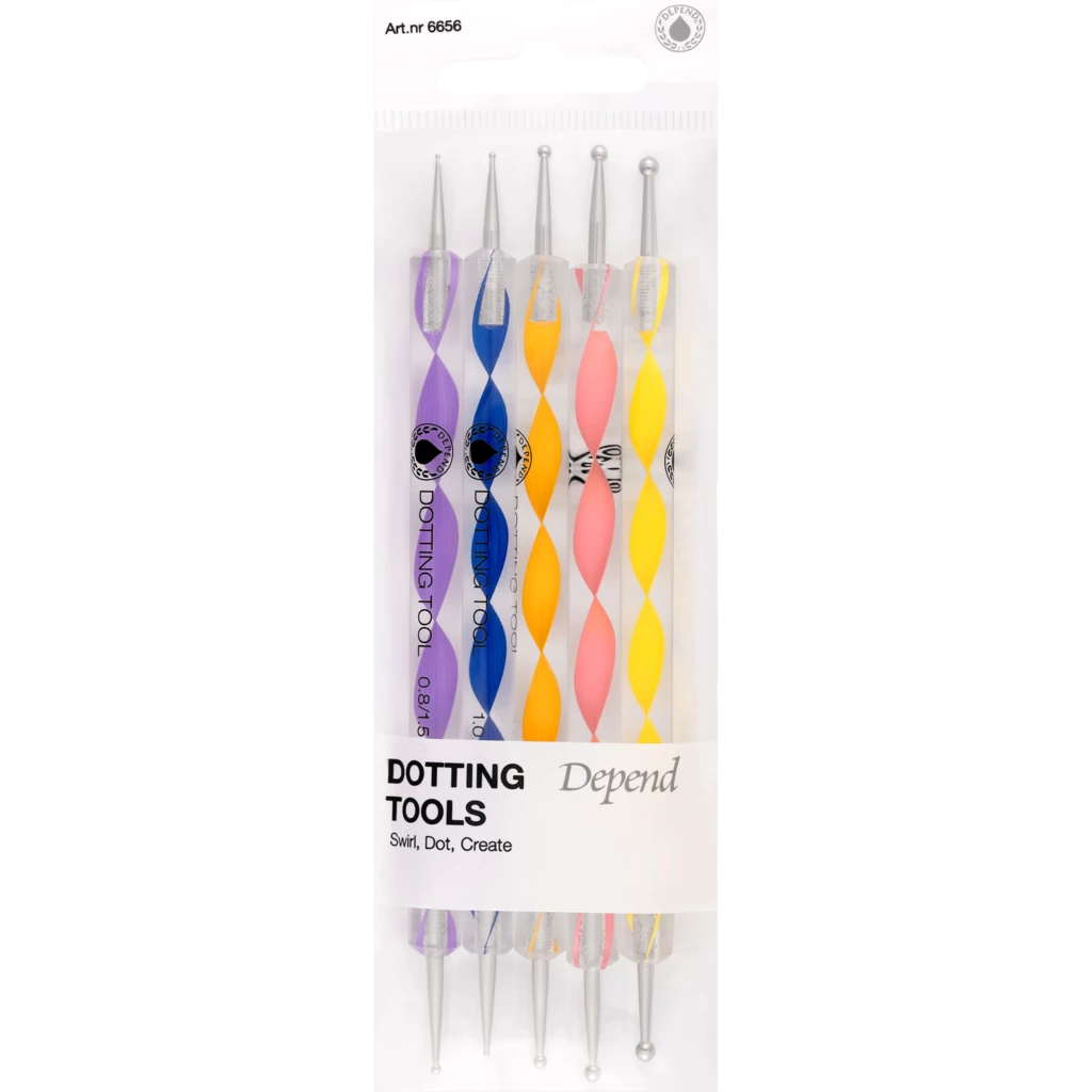 Depend - Dotting Tools 5-pack Nail Decoration på KICKS.no