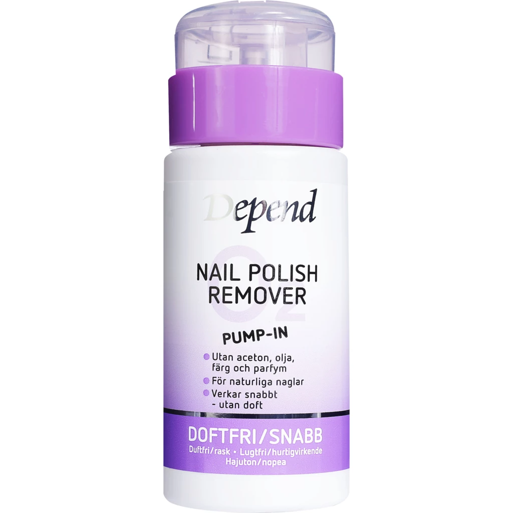 Depend - O2 Purple Pump-In Nail Polish Remover 125 ml på KICKS.no