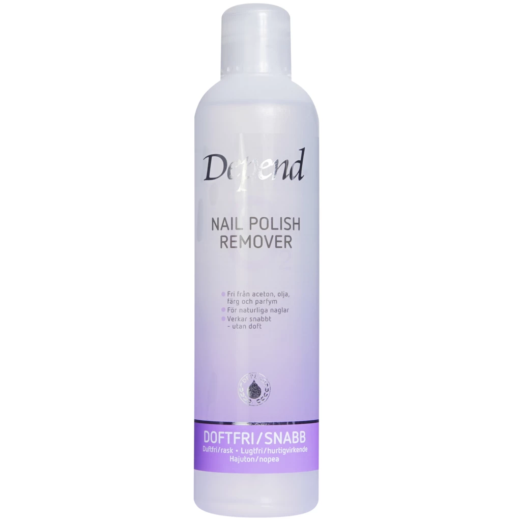 Depend - Nail Polish Remover Fragrance Free 250 ml på KICKS.se