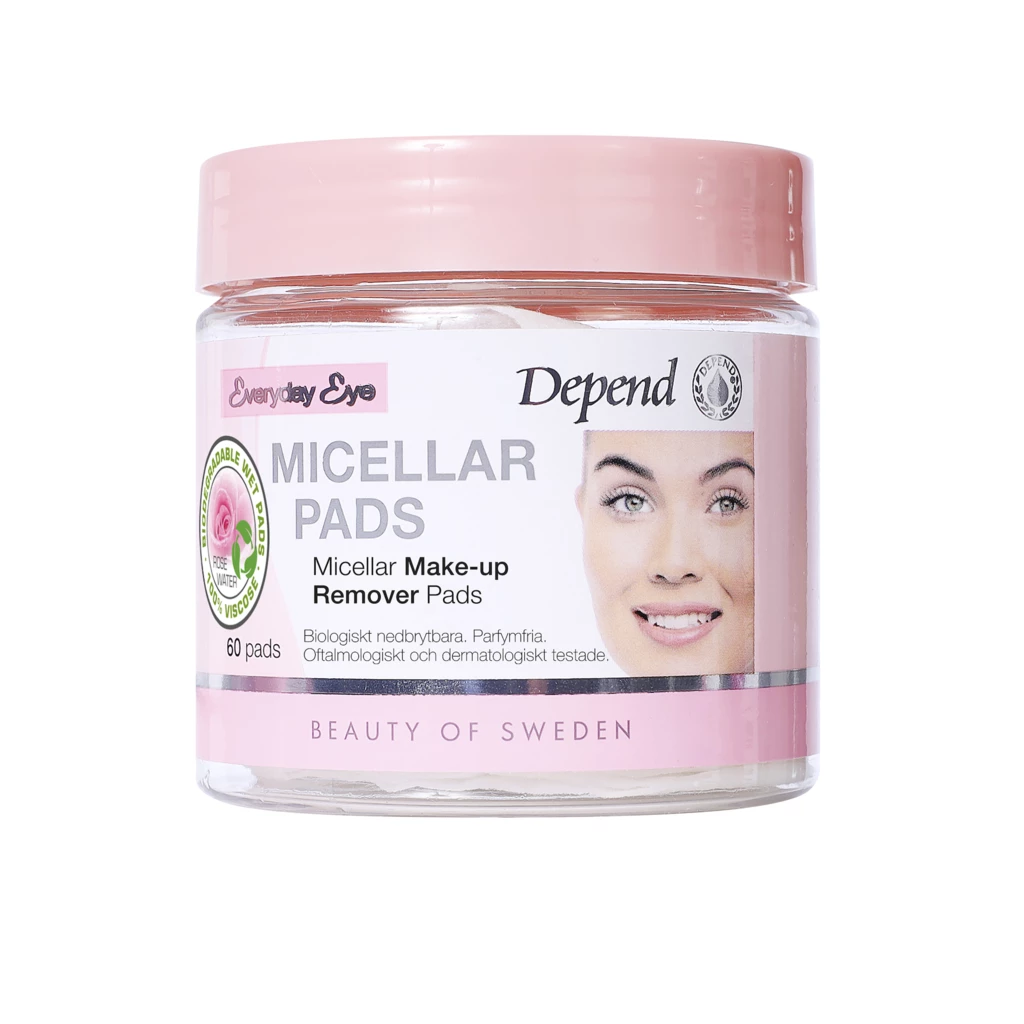 Depend - Micellar Eye Make-Up Remover 60 padsosoitteessa Kicks.fi