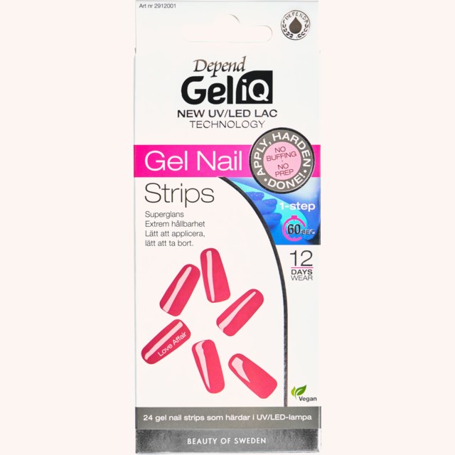 Gel iQ Gel Nail Strips Semi Cured 001 Love Affair Gel iQ Gel Nail Strips Semi Cured 001 Love Affair
