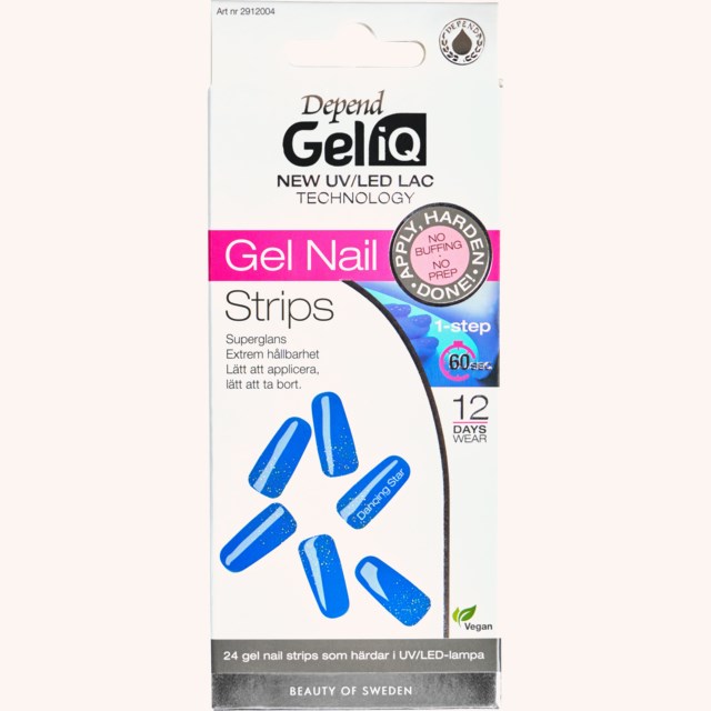 Gel iQ Gel Nail Strips Semi Cured 004 Dancing Star Gel iQ Gel Nail Strips Semi Cured 004 Dancing Star