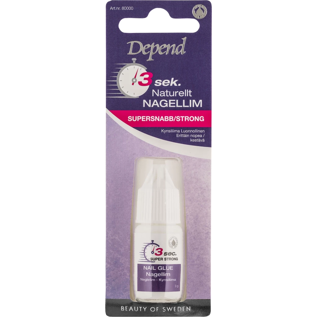 Depend - 3 Sec Natural Nail Glueosoitteessa Kicks.fi