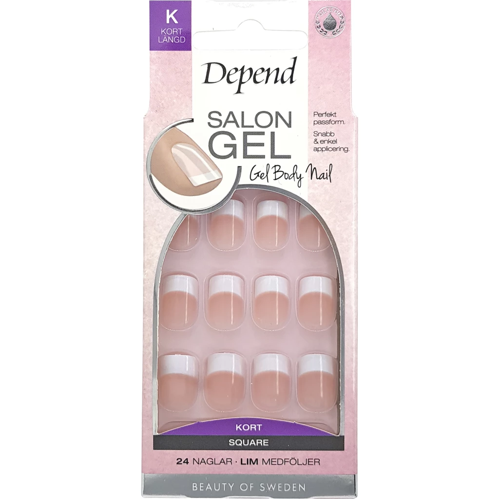 Depend - Salon Gel Short Square Pinkosoitteessa Kicks.fi