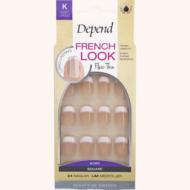 French Look Short Square Beige French Look Short Square Beige