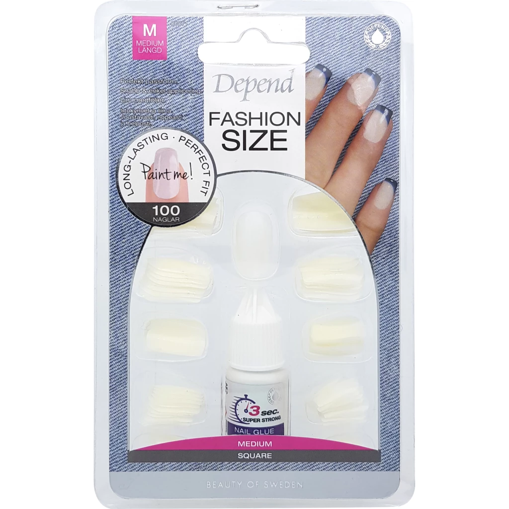 Depend - Fashion Size 100-pack Medium Square på KICKS.se