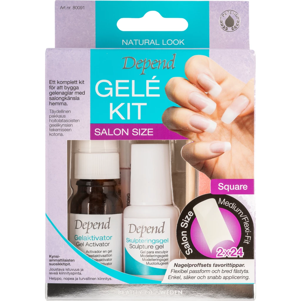 Depend - Gel Kit Salon Size Medium Square på KICKS.se