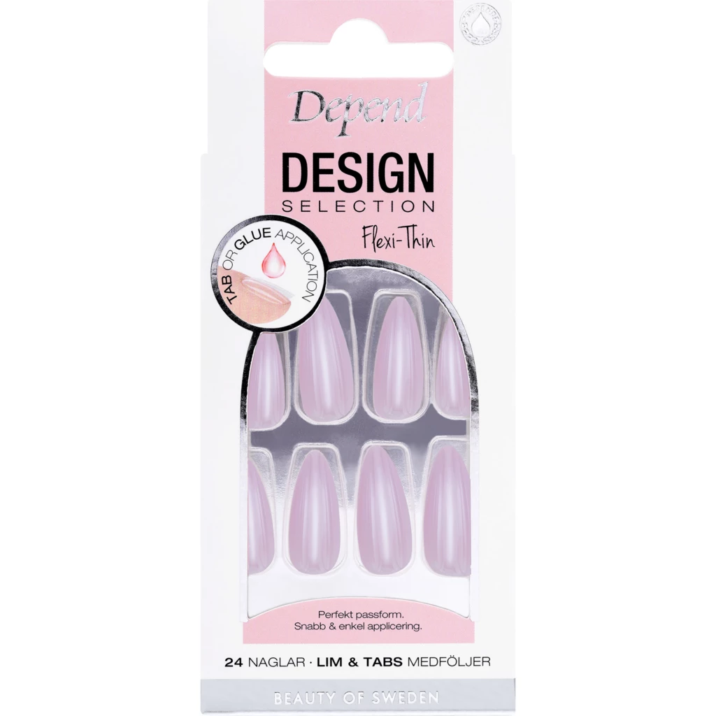 Depend - Design Selection Almond Artificial Nail Cherry Blossom på KICKS.no