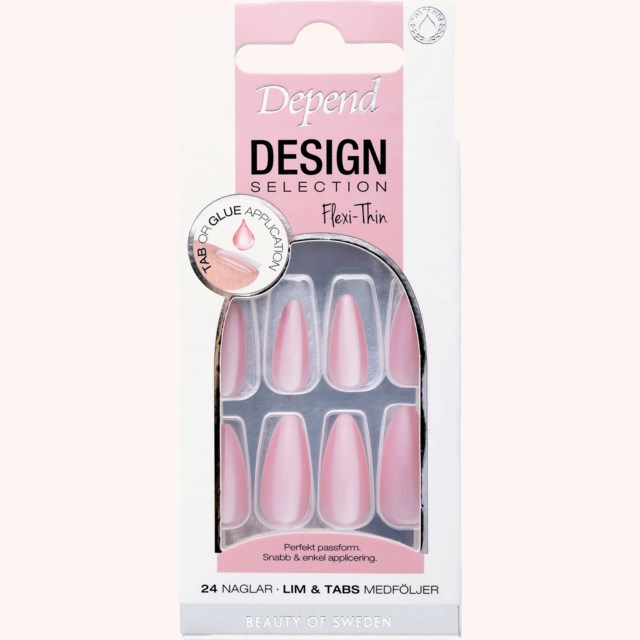 Design Selection Almond Artificial Nail Make Me Blush Design Selection Almond Artificial Nail Make Me Blush