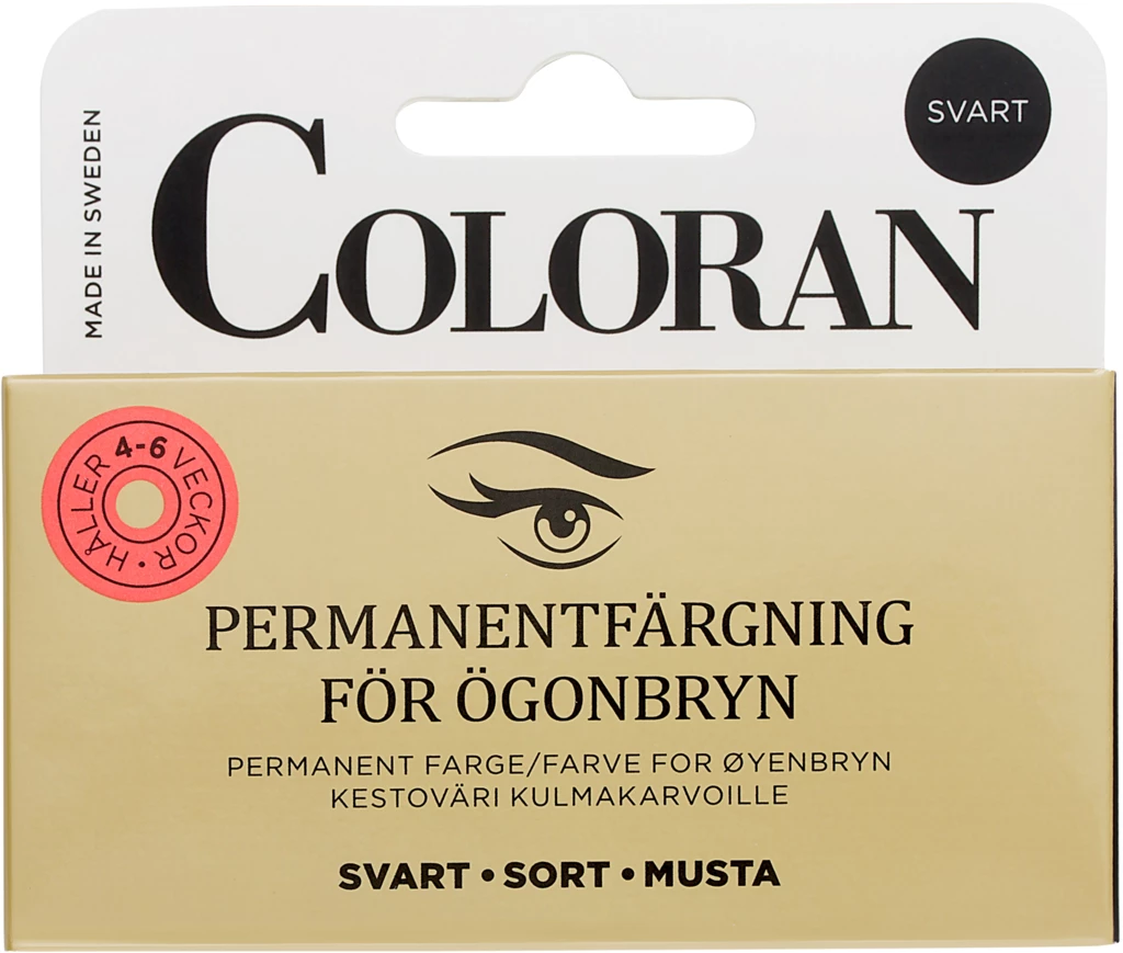 Coloran - Coloran Permanent Eyebrow Color Black på KICKS.se