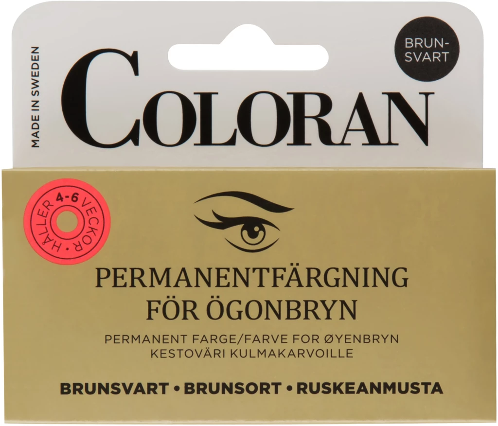 Coloran - Coloran Permanent Eyebrow Color Brown Black på KICKS.se