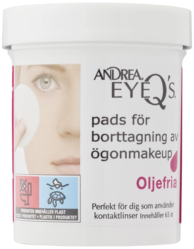 Andrea - Eye-Q's Remover Non-oily pads 65 pcsosoitteessa Kicks.fi