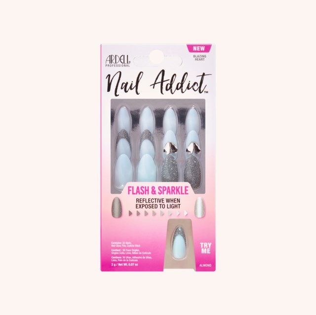 Nail Addict Flash & Sparkle Blazing Heart Nail Addict Flash & Sparkle Blazing Heart
