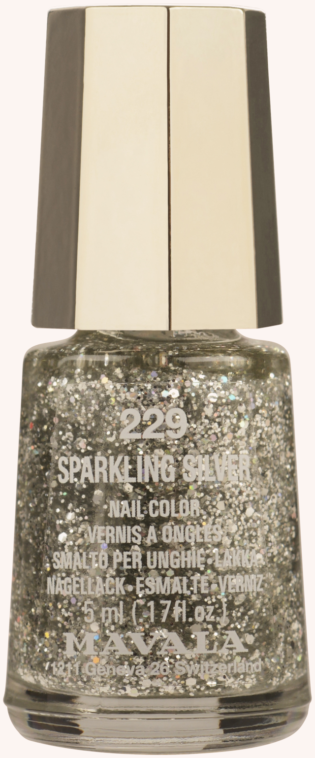 Mini Nail Polish 229 Sparkling Silver Mini Nail Polish 229 Sparkling Silver