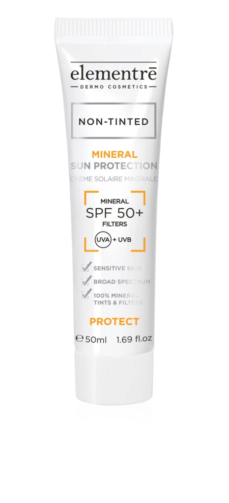 elementrē - Mineral Sun Protection SPF50+ Non-Tinted 50 ml på KICKS.no