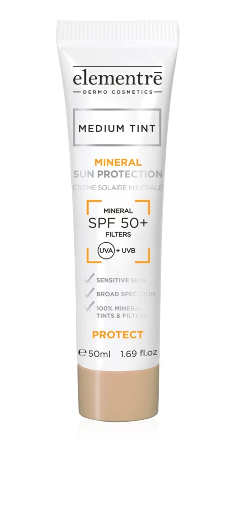 elementrē - Mineral Sun Protection SPF50+ Medium 50 ml på KICKS.se
