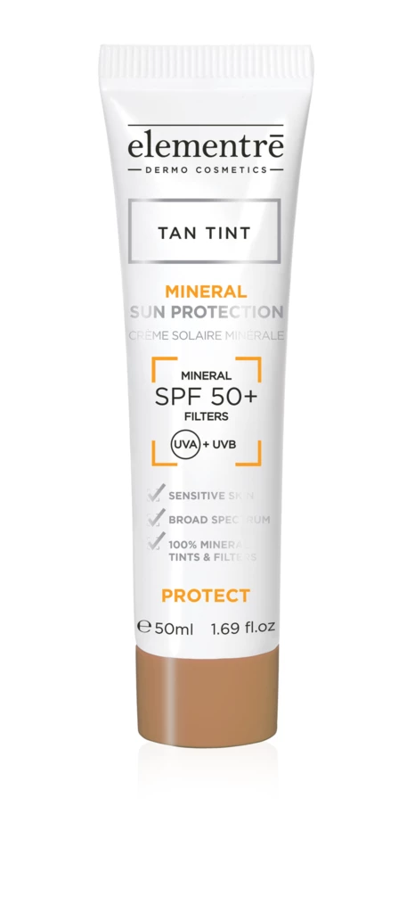 elementrē - Mineral Sun Protection SPF50+ Tan 50 mlosoitteessa Kicks.fi